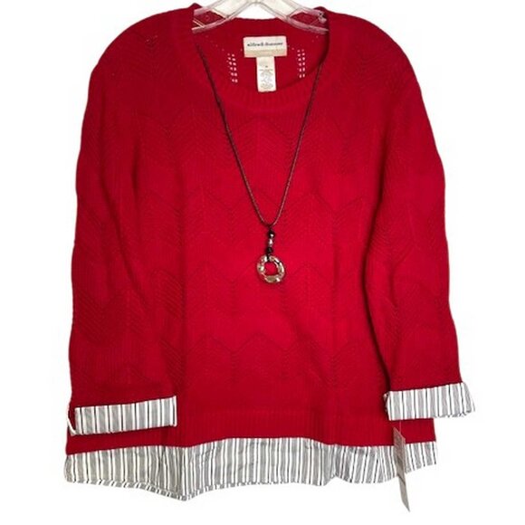 Alfred Dunner Sweater & Necklace Set 1X (303) - Picture 12 of 12